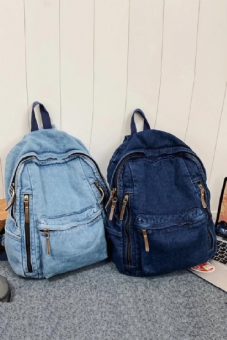 Kvinder Rygsæk Stor Kapacitet Jeans Student