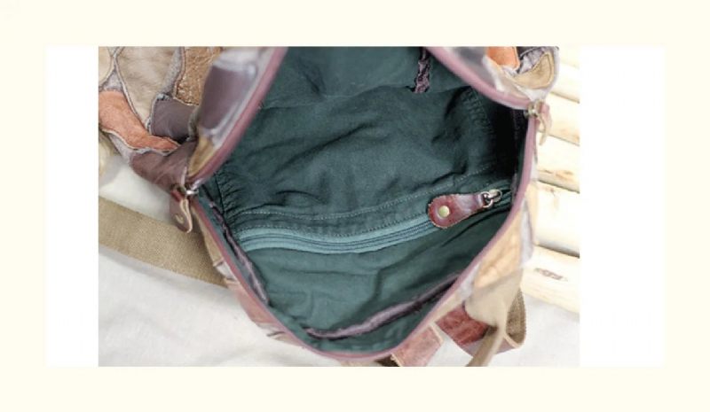 Retro Ægte Læder Kvinder Rygsække Casual Håndlavet Design Håndtasker Top Lag Skuldertasker - Grå