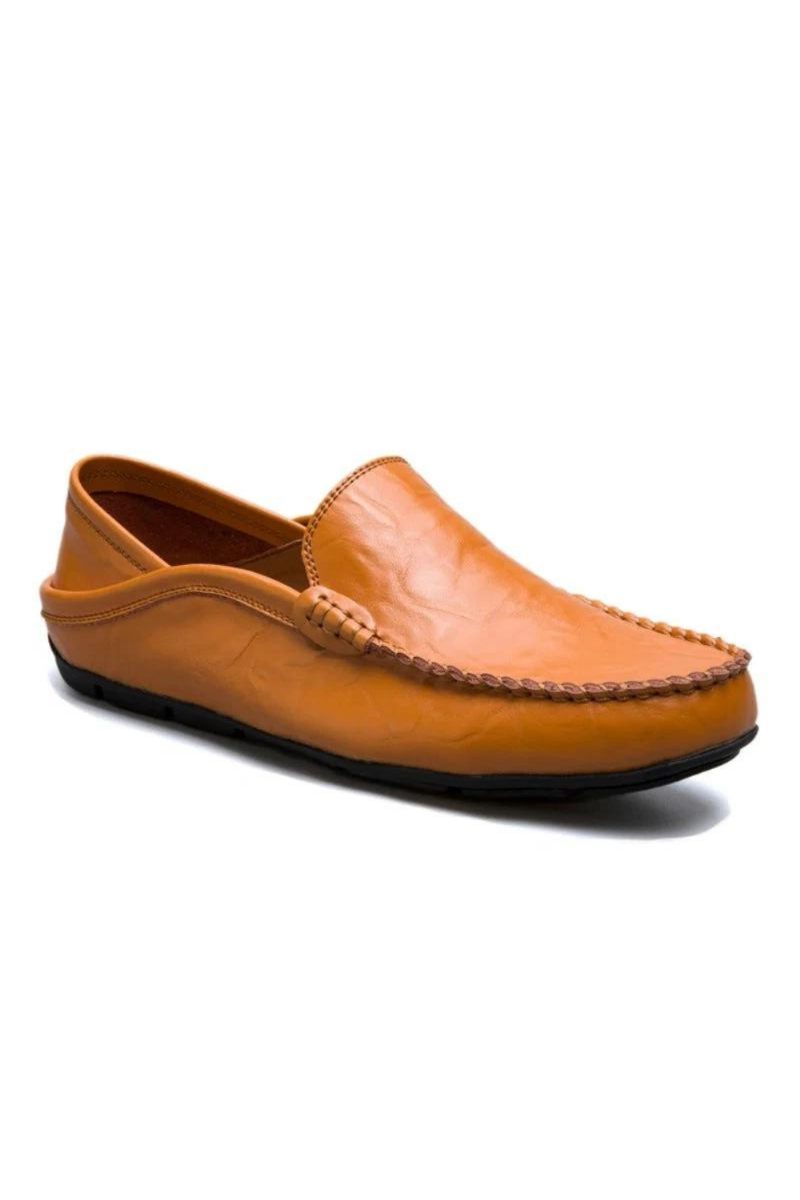 Komfortable Håndlavede Lædersko Casual Mænds Flats Design Mand Bund Læder Mænd Sko