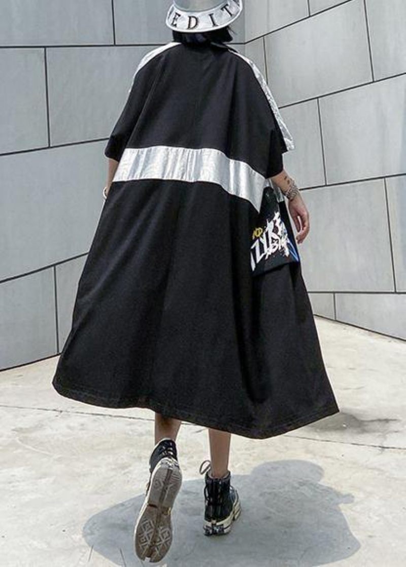 Klassiske Lynlåslommer Fin Trenchcoat Sorte Posede Sommerfrakker - Dame cardigans