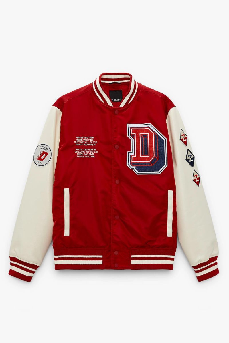 Forår Og Efterår American Academy Baseballjakke Broderet Fashion Pilot Indre Bomuldsjakke Jakke Mænd