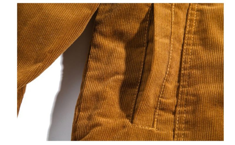 Vinter Denimjakke Til Mænd Herre Fleece Varme Fløjlsjakker Casual Mandlige Standkrave Windbreaker Bomberjakker - Kaki