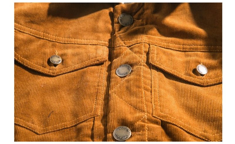 Vinter Denimjakke Til Mænd Herre Fleece Varme Fløjlsjakker Casual Mandlige Standkrave Windbreaker Bomberjakker - Kaki