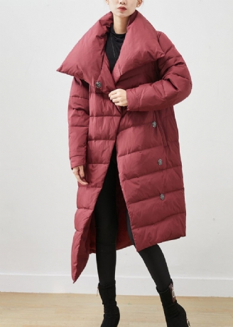 Kvinder Mulberry Asymmetrisk Warm Duck Down Puffer Jacket Vinter