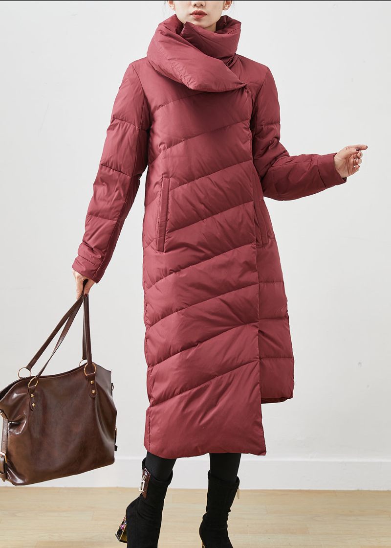 Kvinder Mulberry Asymmetrisk Warm Duck Down Puffer Jacket Vinter - Dame dunjakker