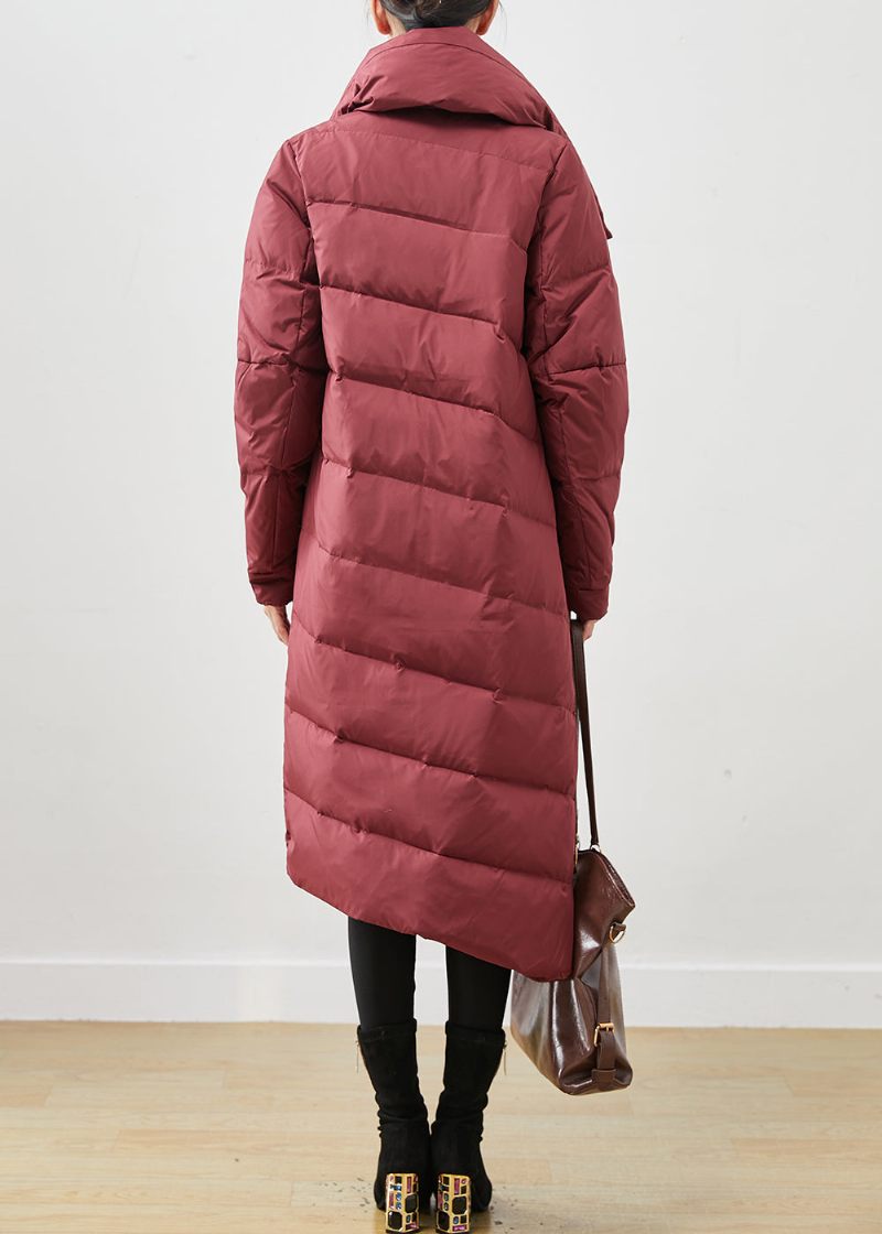 Kvinder Mulberry Asymmetrisk Warm Duck Down Puffer Jacket Vinter - Dame dunjakker