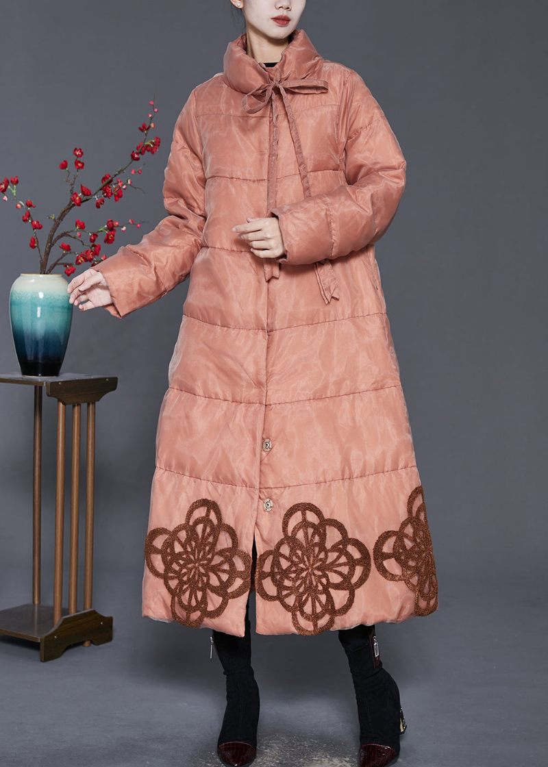 Orange Andedun Canada Goose Jakke Broderet Vinter - Dame dunjakker