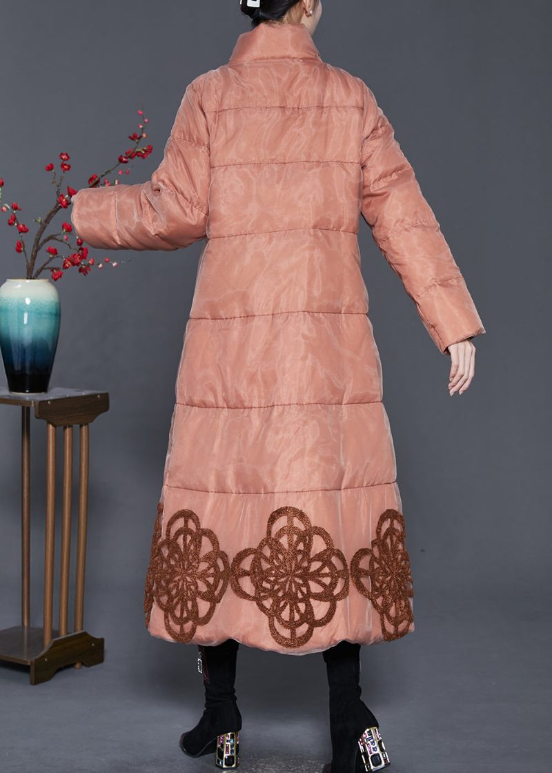Orange Andedun Canada Goose Jakke Broderet Vinter - Dame dunjakker