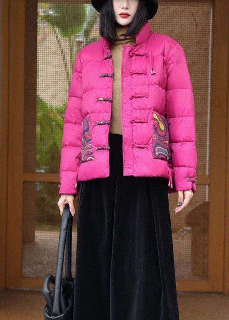 Rose Orientalsk Knap Andedun Canada Goose Jakke Stativ Krave Vinter - Dame dunjakker