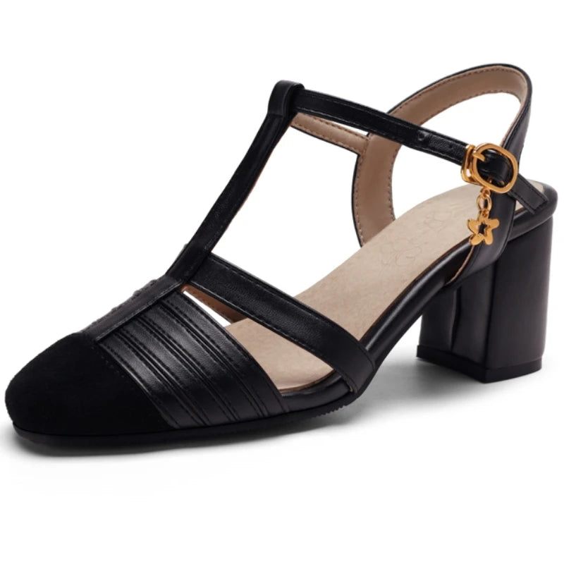 Elegante Damesandaler Sommersko Højhælede Gladiator Flip Flops Female - Abrikos