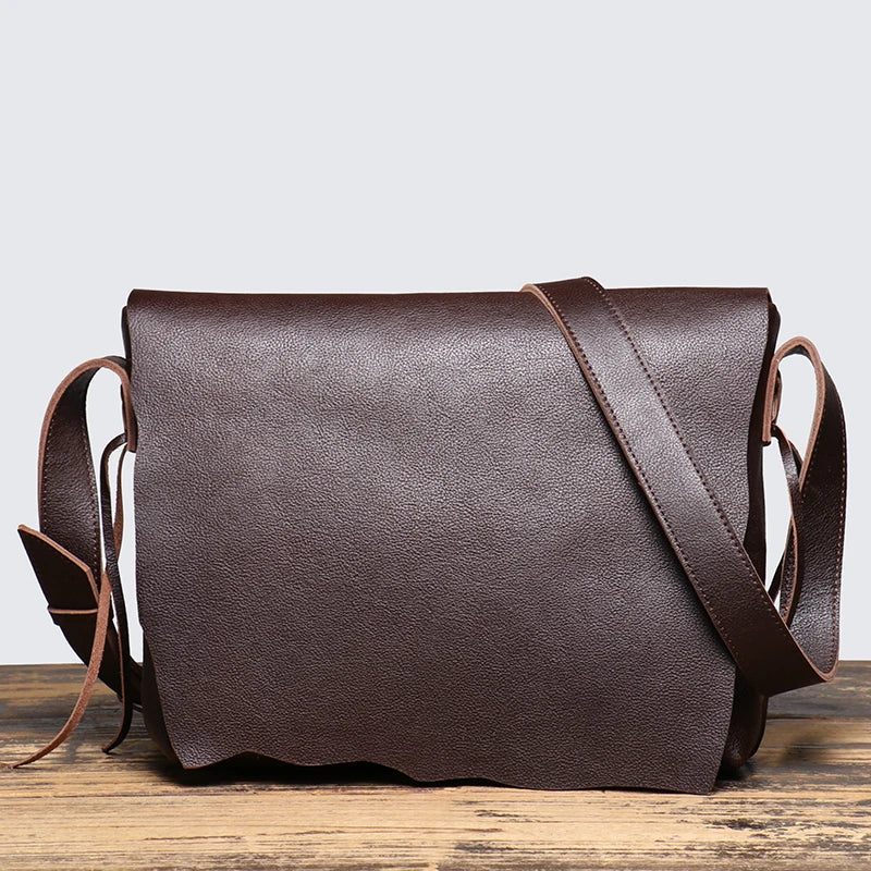 Blødt Læder Skuldertasker Luxury Crossbody Taske - Sort