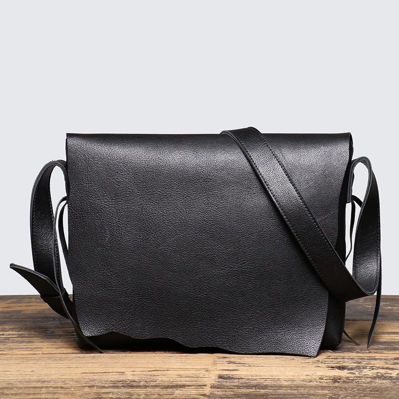 Blødt Læder Skuldertasker Luxury Crossbody Taske - Sort