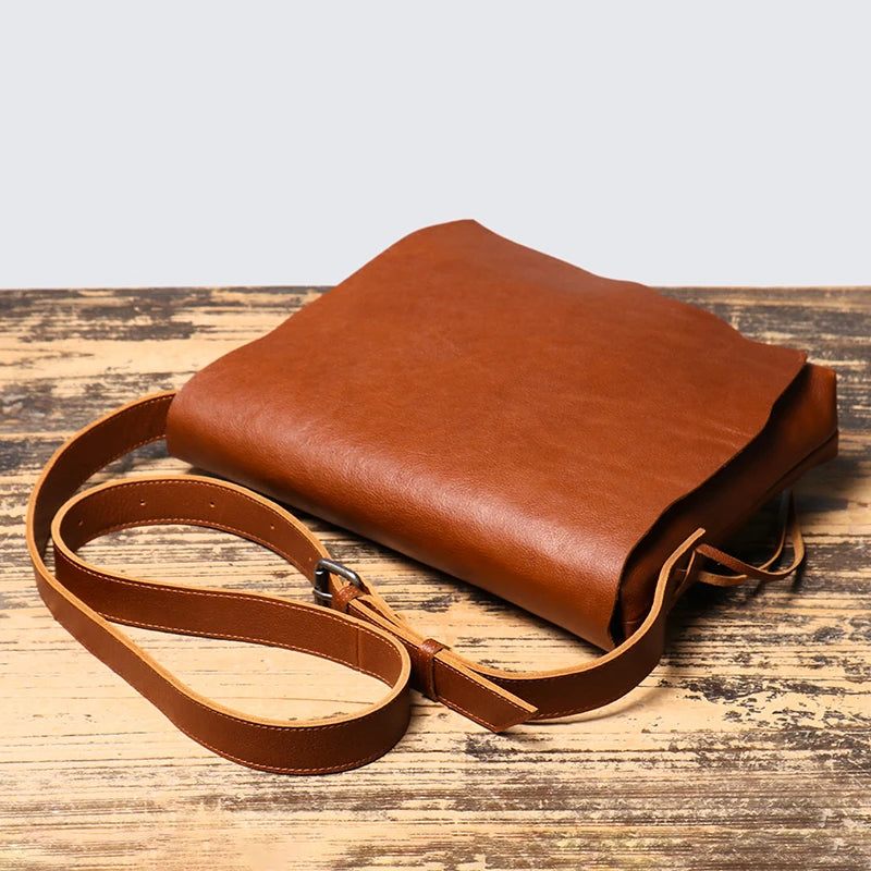 Blødt Læder Skuldertasker Luxury Crossbody Taske - Sort