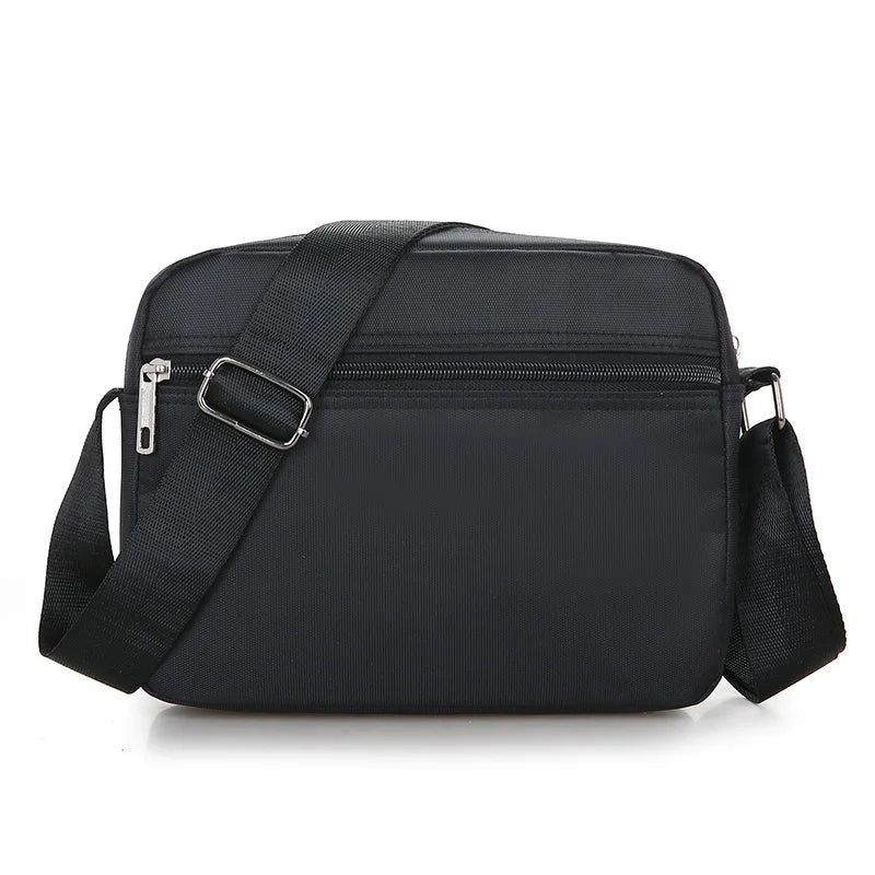 Messenger-taske Til Mænd Mini Business-skuldertasker Casual Cross Body Messenger-tasker Til I Flere Lag - Sort