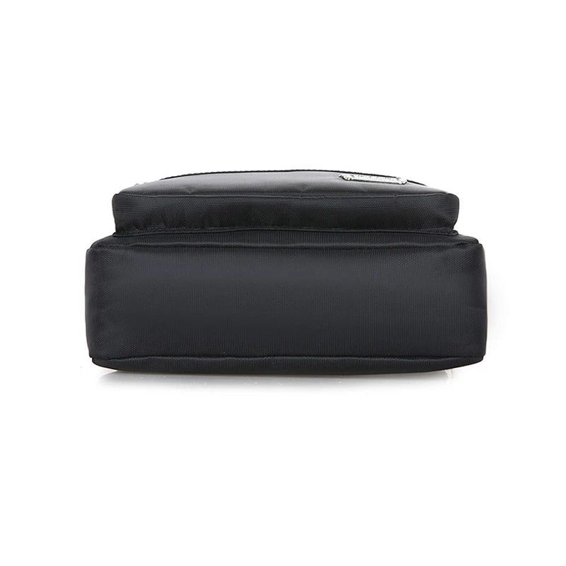Messenger-taske Til Mænd Mini Business-skuldertasker Casual Cross Body Messenger-tasker Til I Flere Lag - Sort