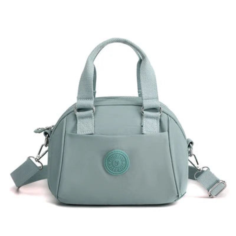 Elegant Letvægts Nylon Skuldertasker Dame Designer Luksus Mini Håndtasker Kvinde Messenger Crossbody - Mørkeblå