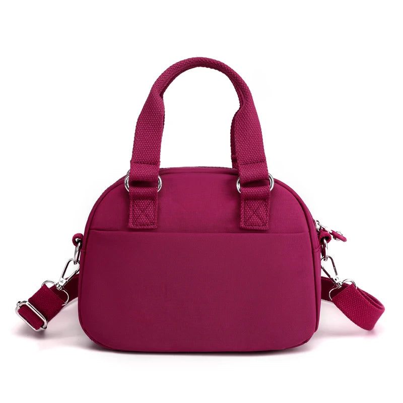 Elegant Letvægts Nylon Skuldertasker Dame Designer Luksus Mini Håndtasker Kvinde Messenger Crossbody - Mørkeblå