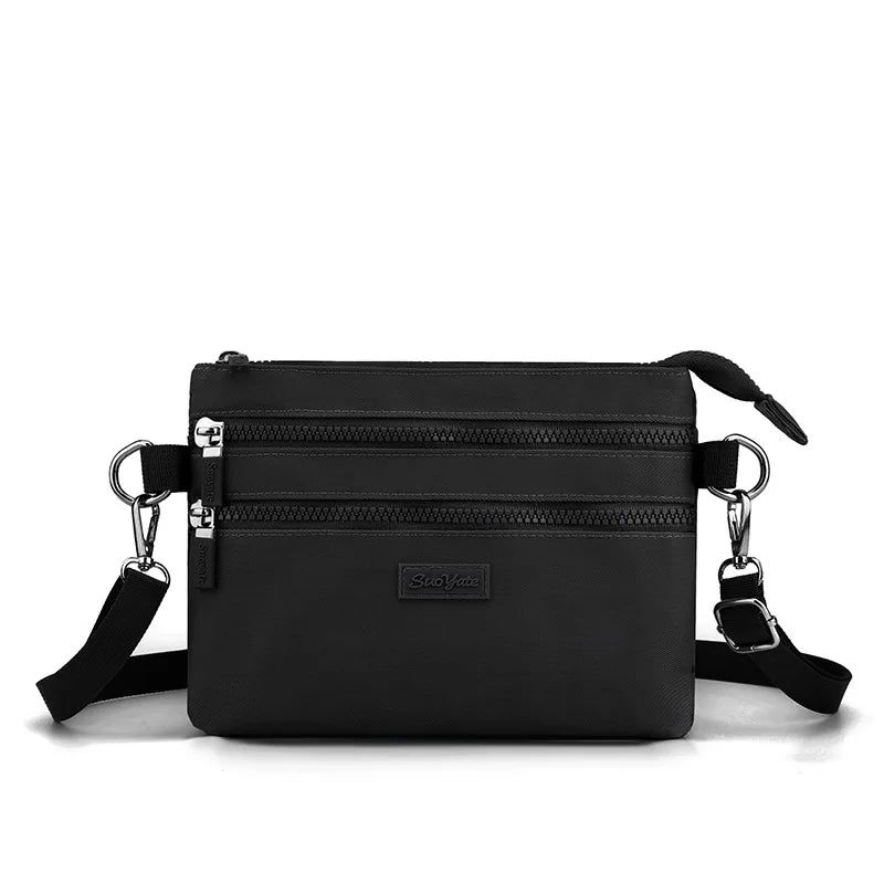 Kvinder Mini Skuldertasker Small Crossbody Messenger Bag Designer Pocket Dame Multilayer Card Holder - Sort