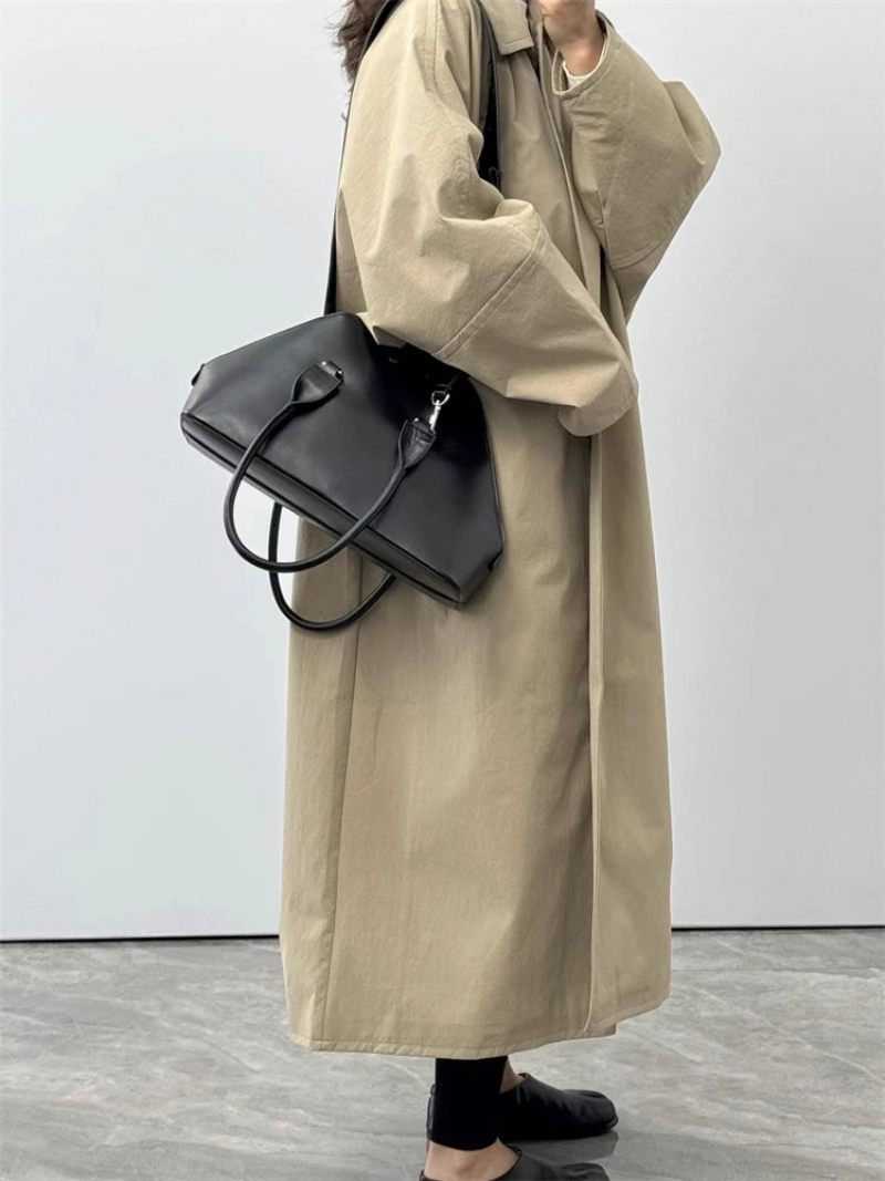 Kvinder Shell Bag Håndtaske Ægte Læder Dame Skulder Underarm Commuter Crossbody - Sort