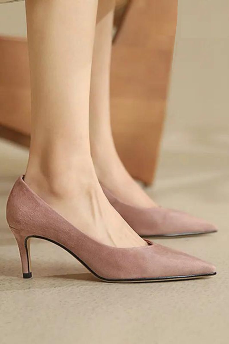 Damesko Sommer Tynde Højhælede Elegant Toe Slip Kvinde Pumps
