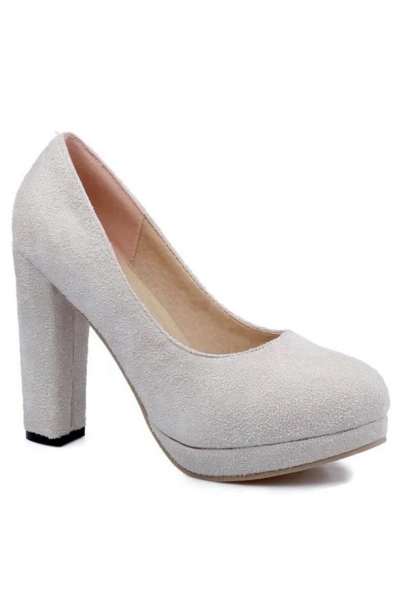 Kvinder Pumps Runde Slip-on Klassisk Kortfattet Casual Spring
