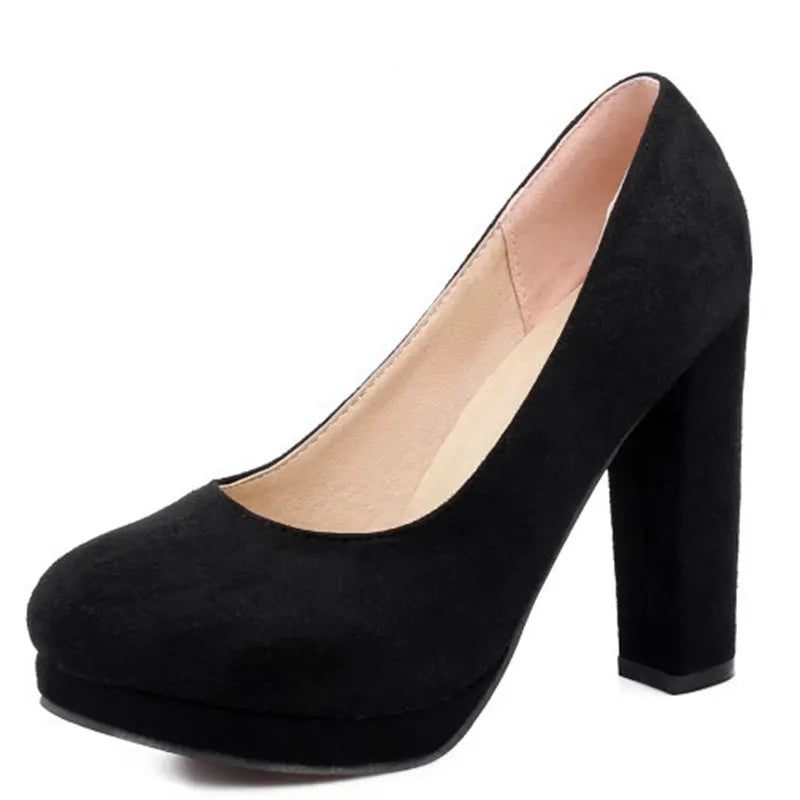 Kvinder Pumps Runde Slip-on Klassisk Kortfattet Casual Spring - Abrikos