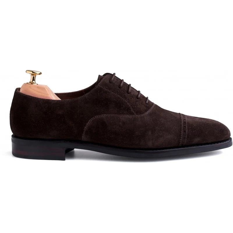 Oxford Designer Kjole Bedste Mænd Sko Bryllup Business Style Man Sko Luksus Læder Håndlavede Sko Til - Mørkebrun