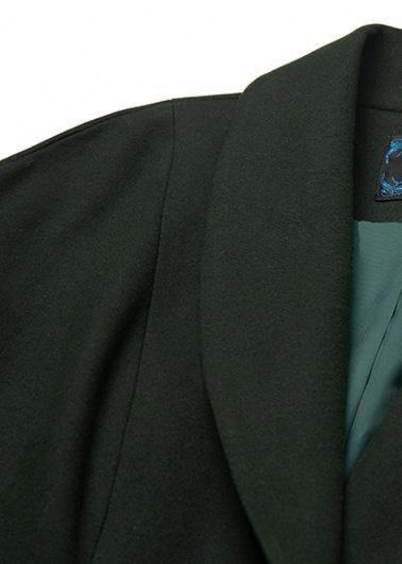 Fin Løstsiddende Lang Frakke Aymy Green Wild Woolen Coats - Dame trenchcoats